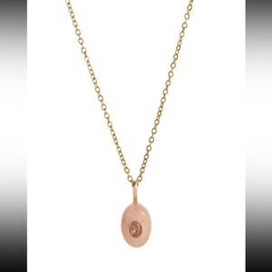 Elegant Pink Pendant Necklace A1371